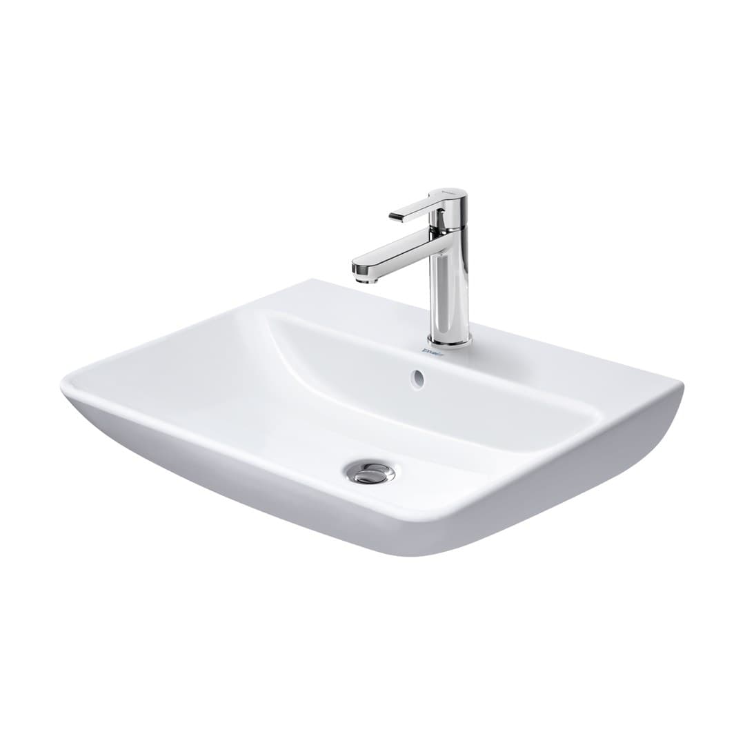 Duravit ME by Starck – Νιπτήρας Κρεμαστός – 650×490 mm, 1 οπή, με υπερχείλιση – White High Gloss, DuraShield (233565AA00)