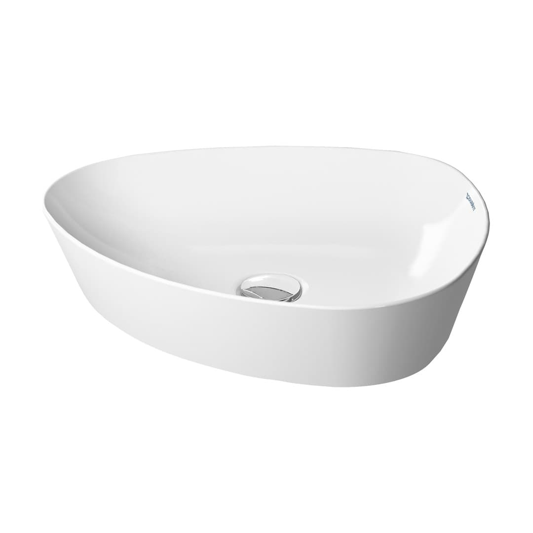 Duravit Cape Cod – Νιπτήρας Επικαθήμενος – 500×405 mm, χωρίς οπή, χωρίς υπερχείλιση – White Satin Matt (2339503200)