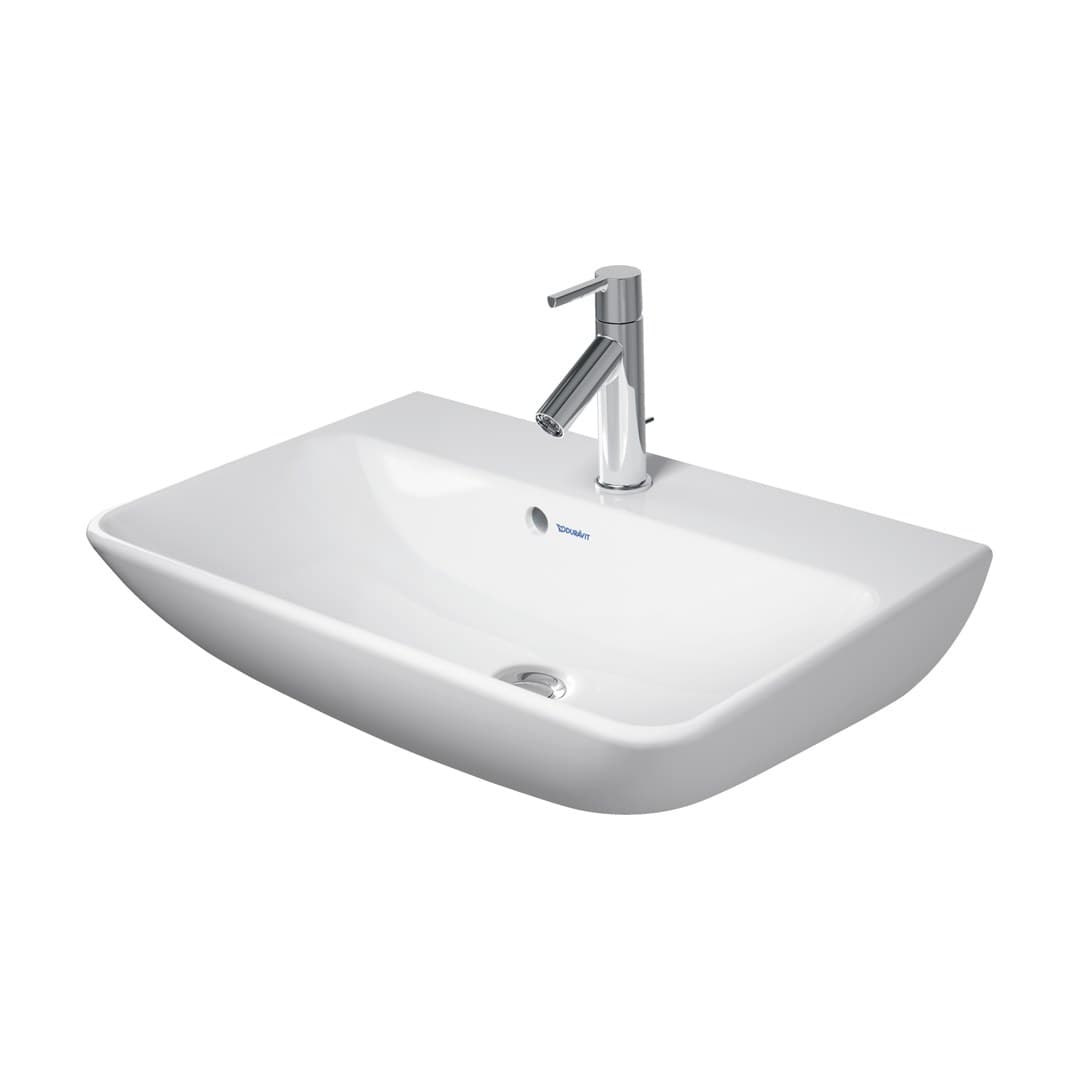 Duravit ME by Starck – Νιπτήρας Κρεμαστός – 600×400 mm, 1 οπή, με υπερχείλιση – White High Gloss, DuraShield (234360AA00)