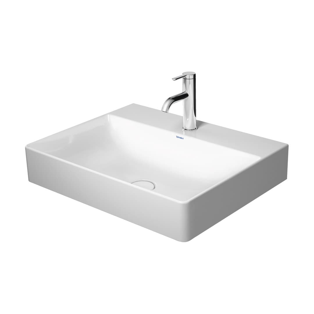 Duravit DuraSquare – Νιπτήρας Κρεμαστός, above counter – White High Gloss (2353600071)