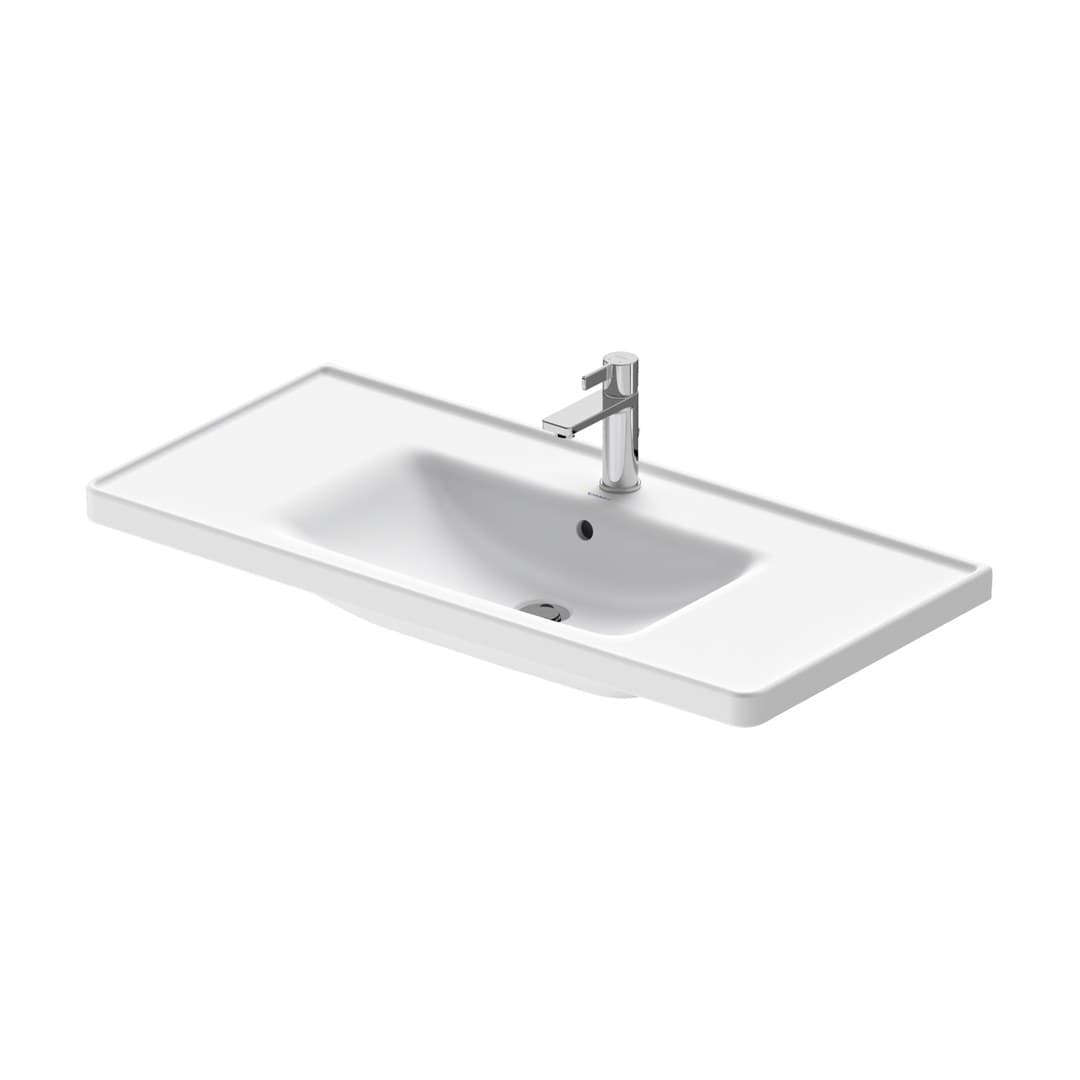 Duravit D-Neo – Νιπτήρας Κρεμαστός – 1005×480 mm, με υπερχείλιση – White Satin Matt (2367103200)