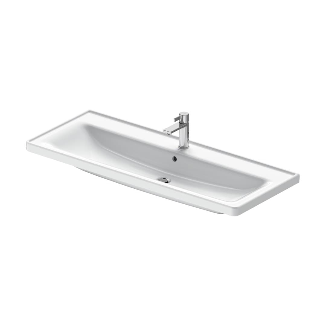 Duravit D-Neo – Νιπτήρας Κρεμαστός – 1205×480 mm, 1 οπή, με υπερχείλιση – White High Gloss (2367120000)