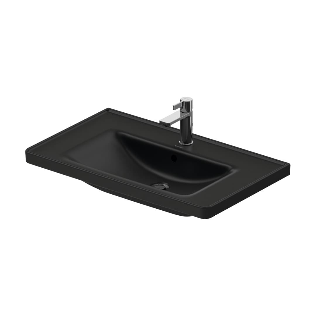 Duravit D-Neo – Νιπτήρας Κρεμαστός – 800×480 mm, με υπερχείλιση – Anthracite Matt (2367801300)