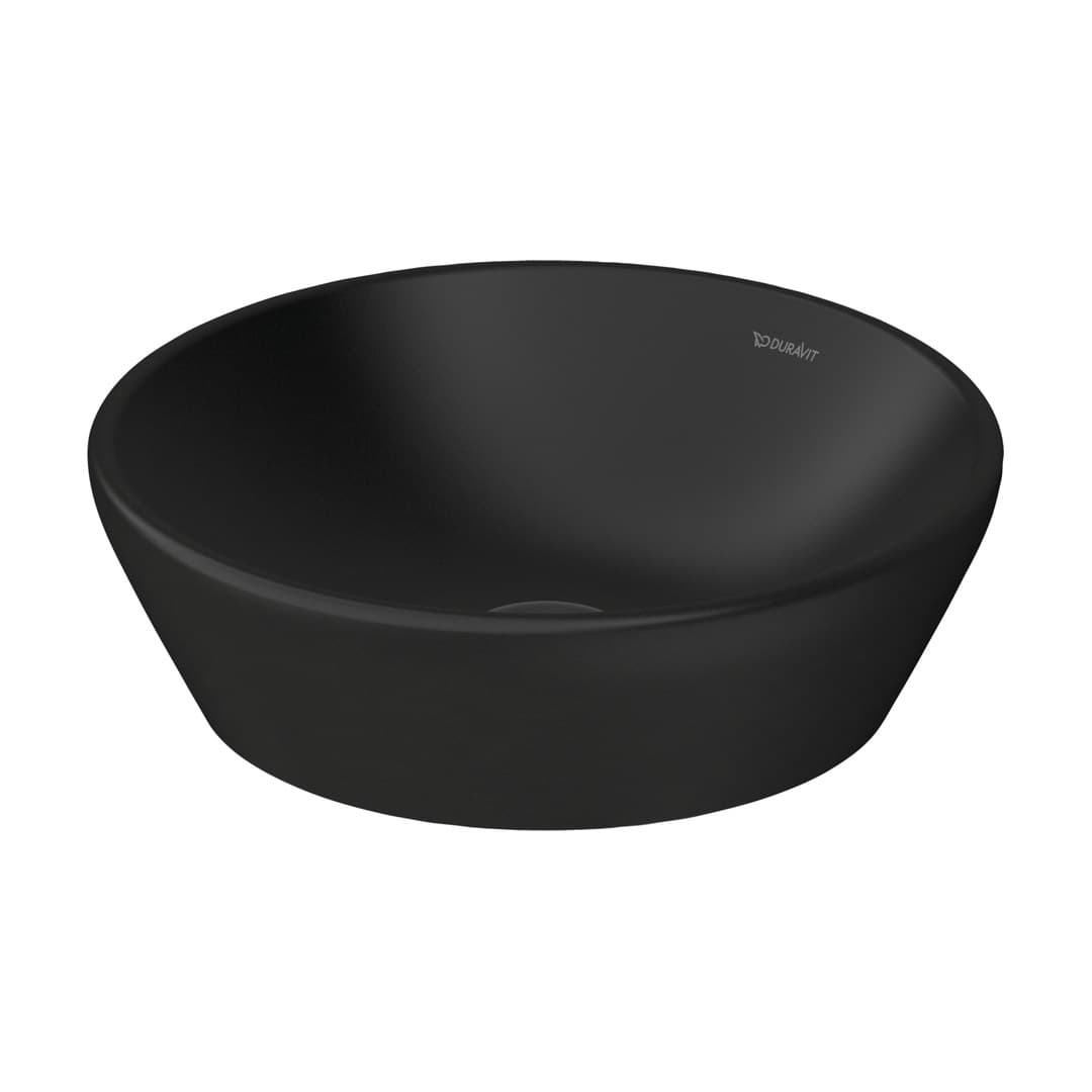 Duravit D-Neo – Νιπτήρας Επικαθήμενος – 400×400 mm, χωρίς οπή, χωρίς υπερχείλιση – Anthracite Matt (2371401370)