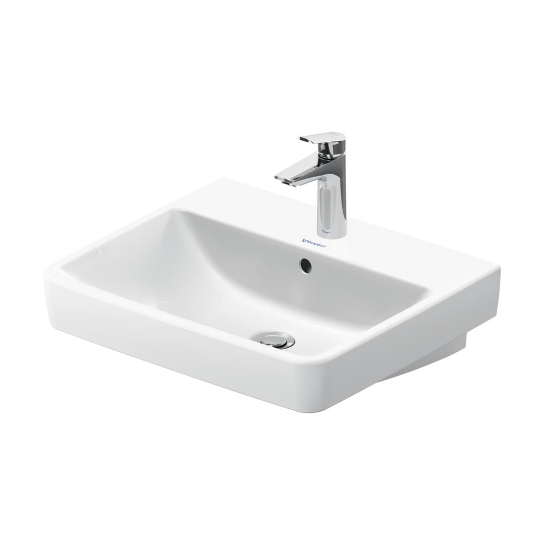 Duravit No.1 – Νιπτήρας Κρεμαστός – 550×460 mm, 1 οπή, με υπερχείλιση – White High Gloss (23755500002)