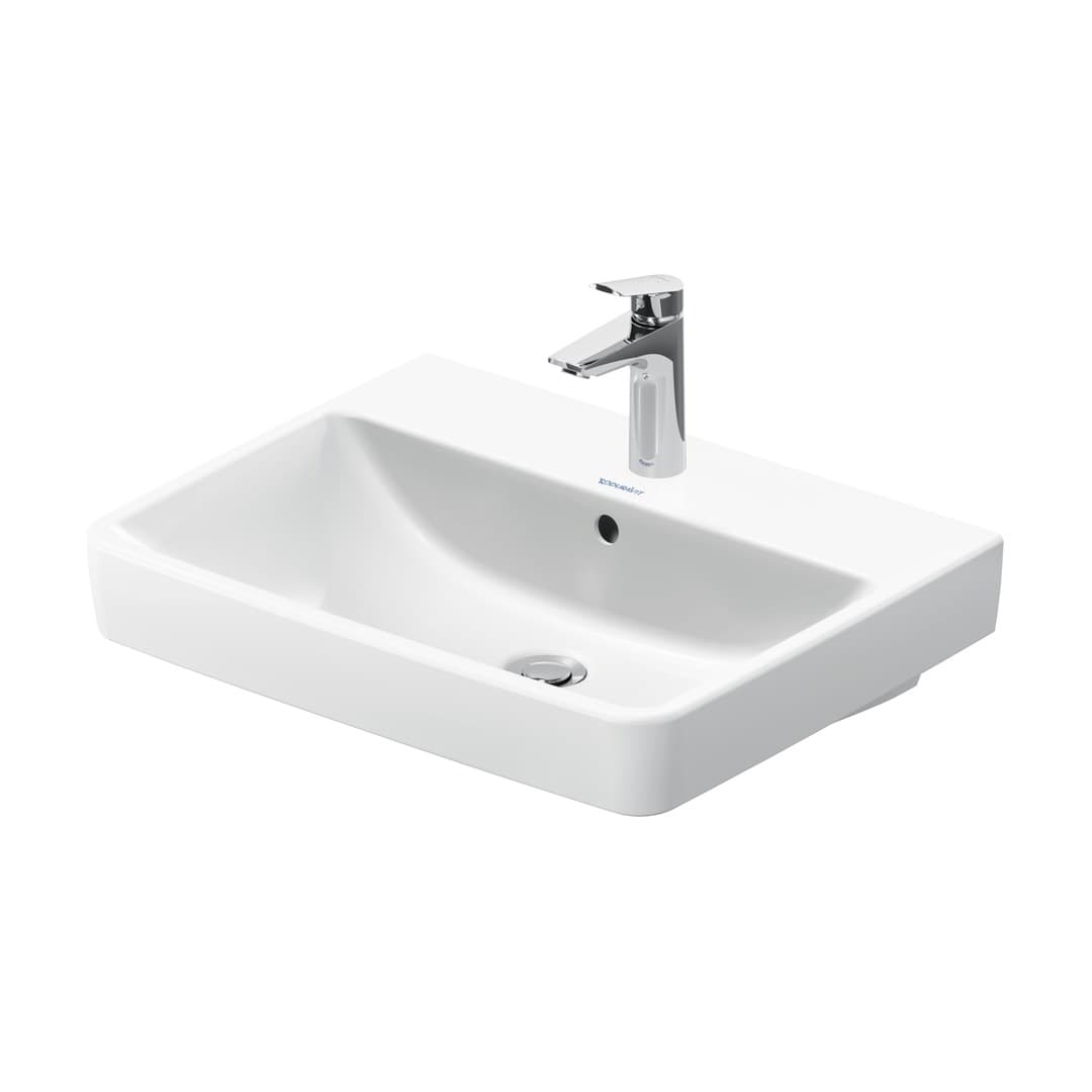 Duravit No.1 – Νιπτήρας Κρεμαστός – 600×460 mm, 1 οπή, με υπερχείλιση – White High Gloss (23756000002)