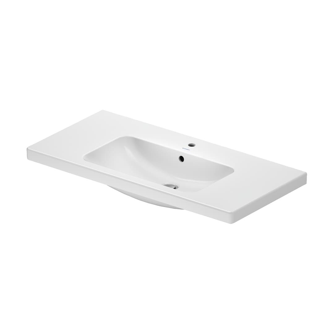 Duravit D-Code – Νιπτήρας Κρεμαστός – 1000×480 mm, 1 οπή, με υπερχείλιση – White High Gloss (23991000002)
