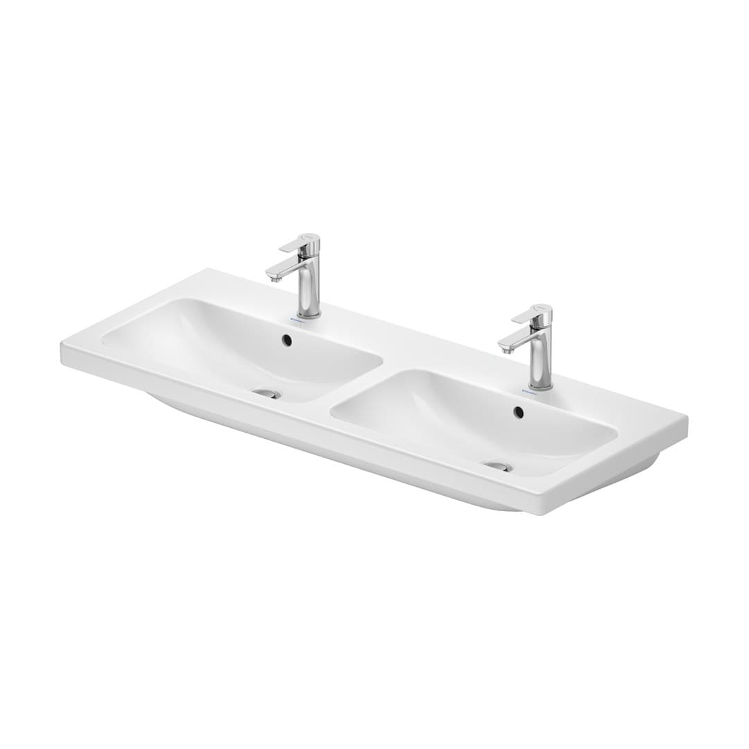 Duravit D-Code – Νιπτήρας Κρεμαστός – 1200×480 mm, 1 οπή, με υπερχείλιση – White High Gloss (24001200002)