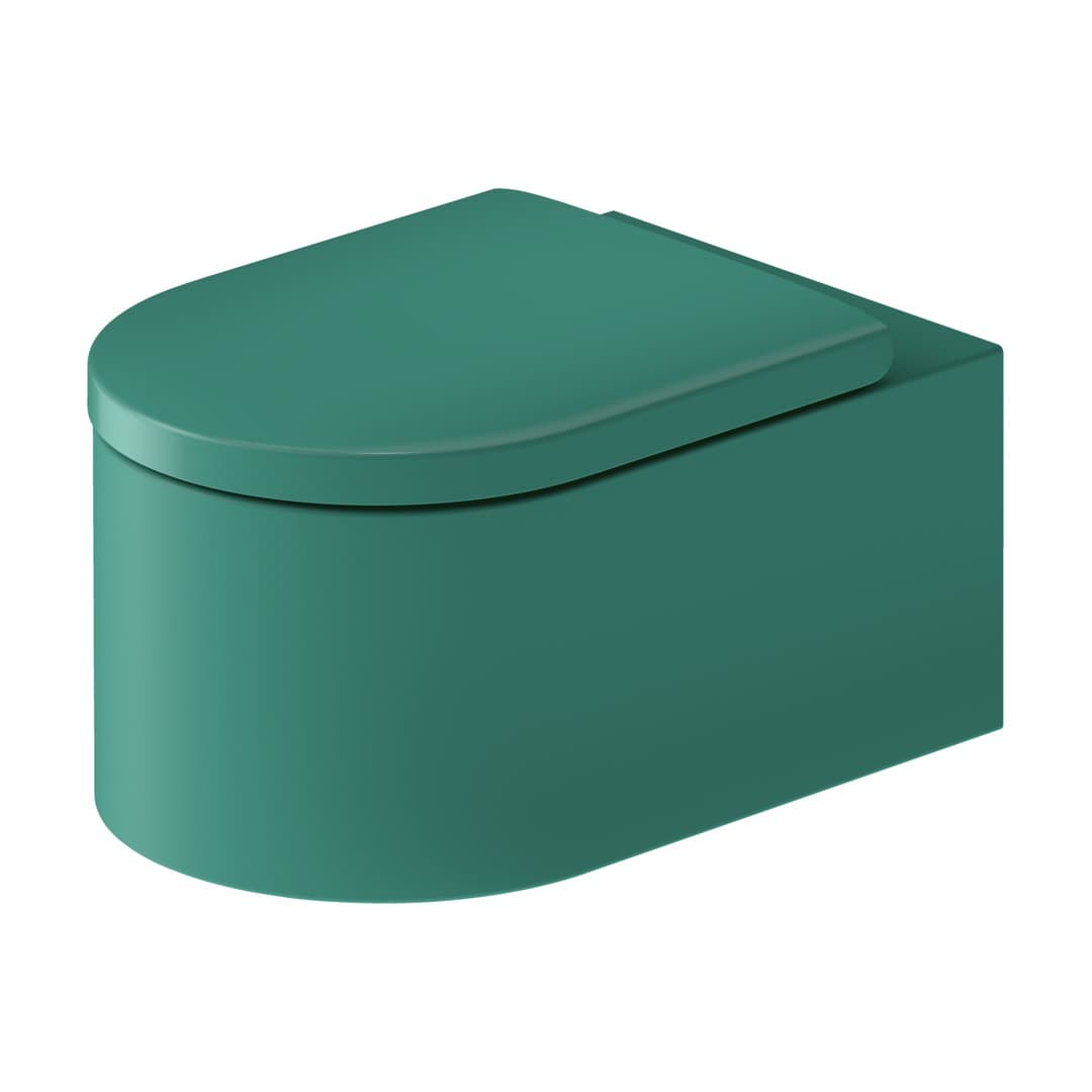 Duravit Vitrium – Λεκάνη Κρεμαστή – 385×570 mm – White High Gloss, Green blue Matt, DuraShield (250409FA00)