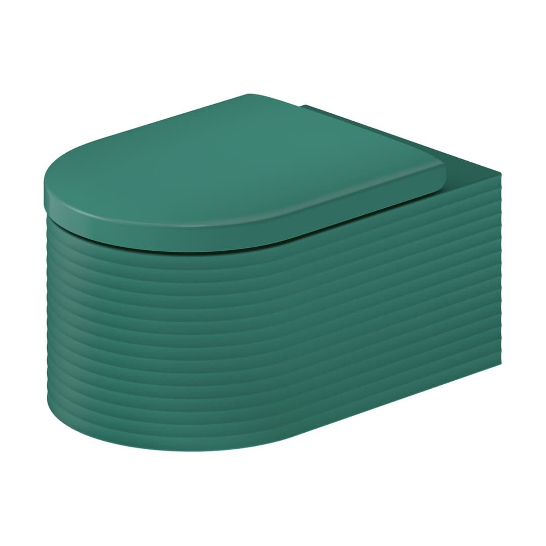 Duravit Vitrium – Λεκάνη Κρεμαστή – 385×570 mm – White High Gloss, Green blue Matt, DuraShield (250509FA00)