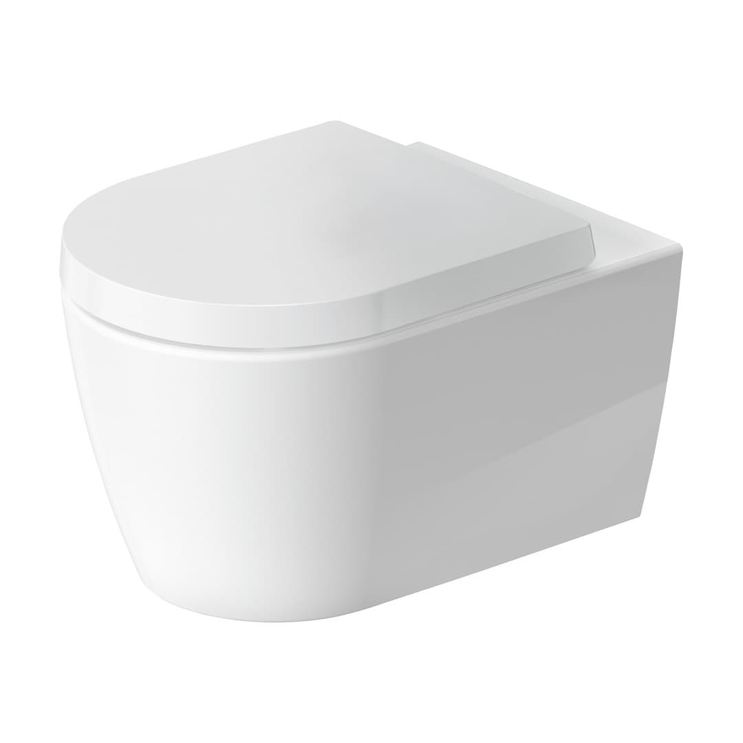 Duravit ME by Starck – Λεκάνη Κρεμαστή – 370×540 mm, HygieneFlush – White High Gloss, DuraShield (251809AA00)