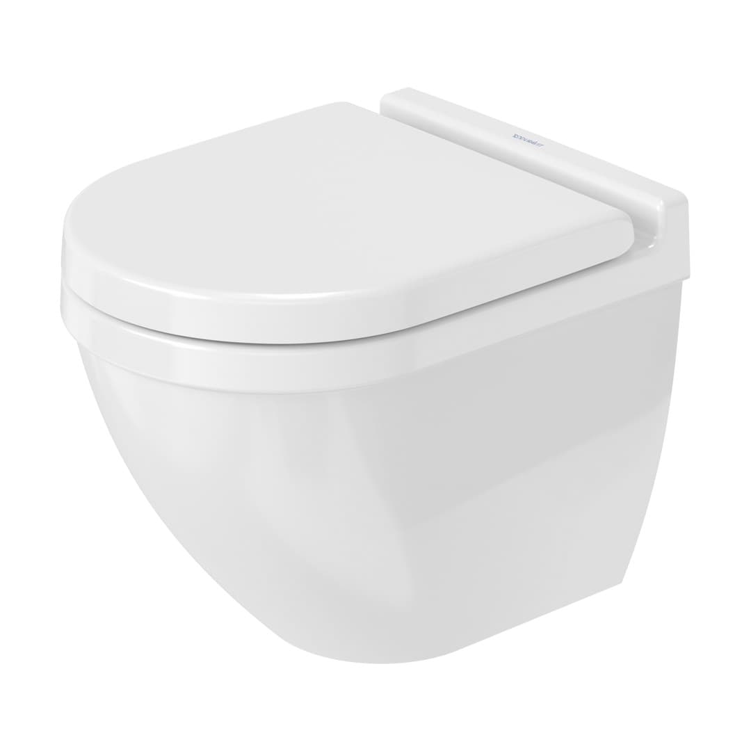 Duravit Starck 3 – Λεκάνη Κρεμαστή – 370×485 mm, Rimless – White High Gloss (2520090000)