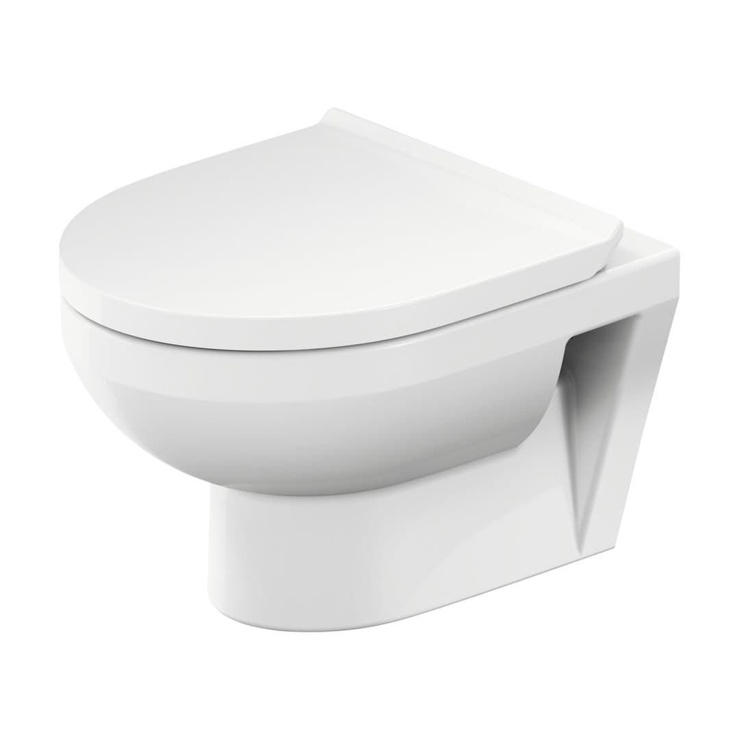 Duravit No.1 – Λεκάνη Κρεμαστή – 365×480 mm, Rimless – White High Gloss (25750900002)