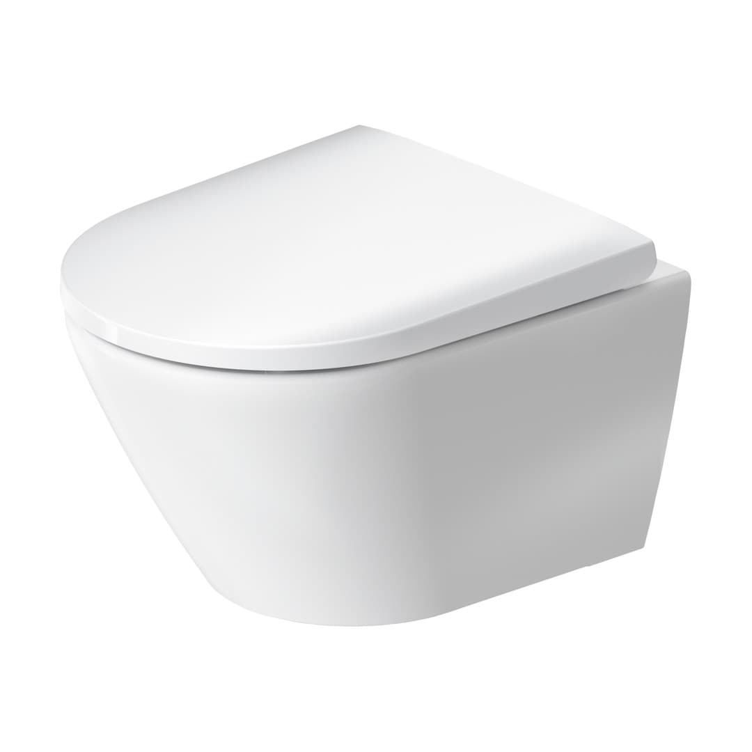 Duravit D-Neo – Λεκάνη Κρεμαστή – 370×480 mm, Rimless – White Satin Matt, DuraShield (258809AC00)
