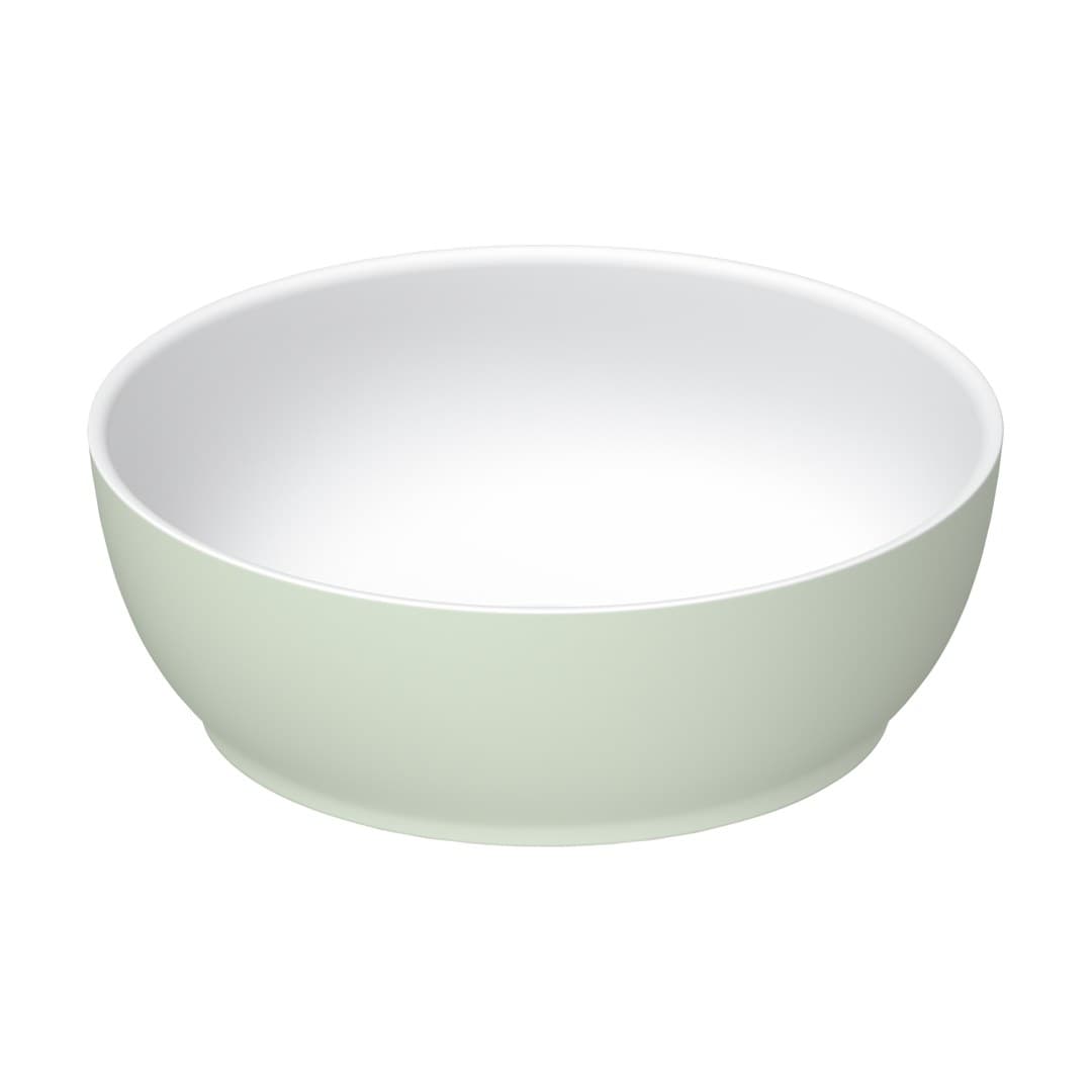Duravit Sivida – Νιπτήρας Επικαθήμενος – 300×300 mm, χωρίς οπή, χωρίς υπερχείλιση, σχήμα Round – White Satin Matt, Pale Green Matt (266002FH00)