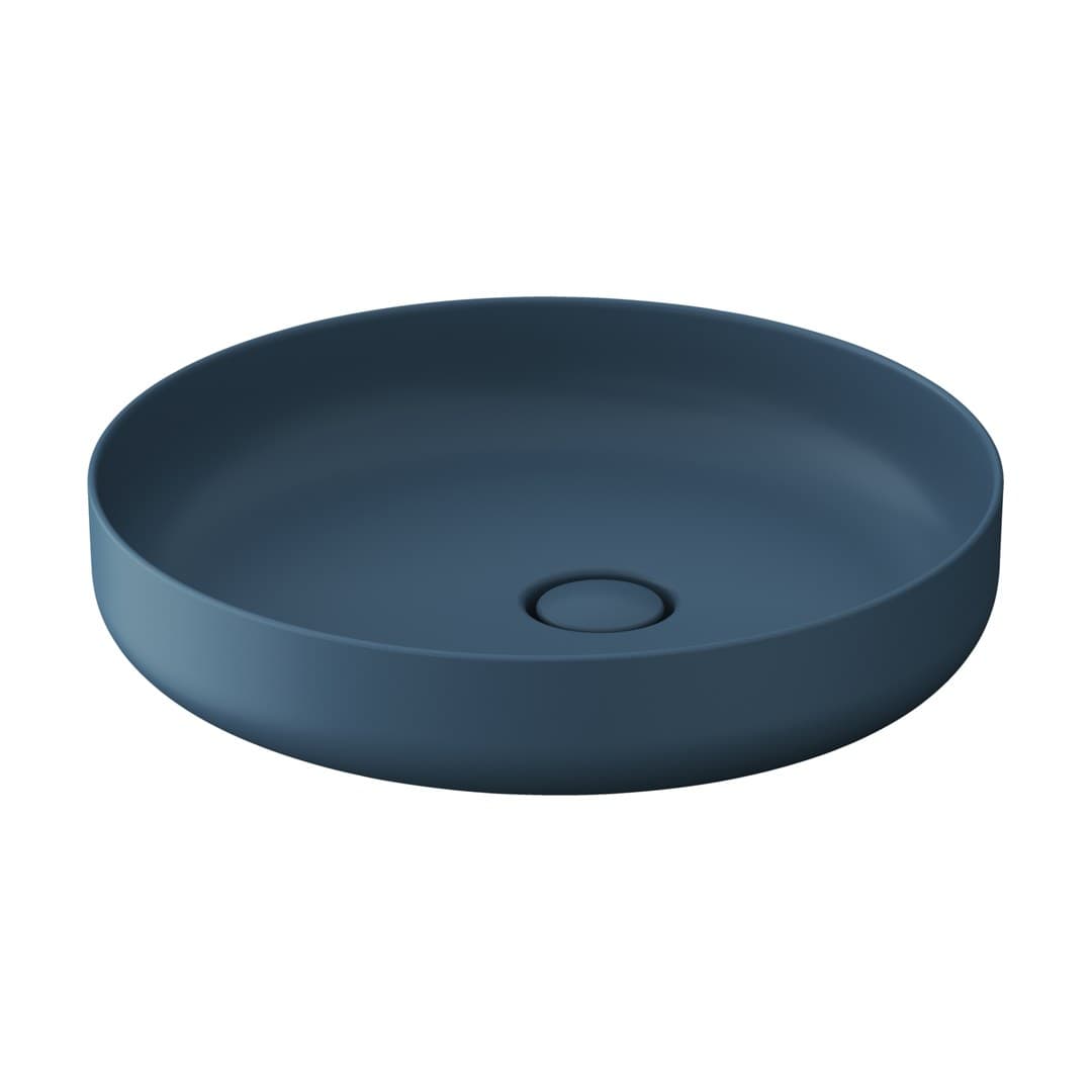 Duravit Vitrium – Νιπτήρας Επικαθήμενος – 460×460 mm, χωρίς οπή, χωρίς υπερχείλιση – Parlour blue Matt (266146HB79)