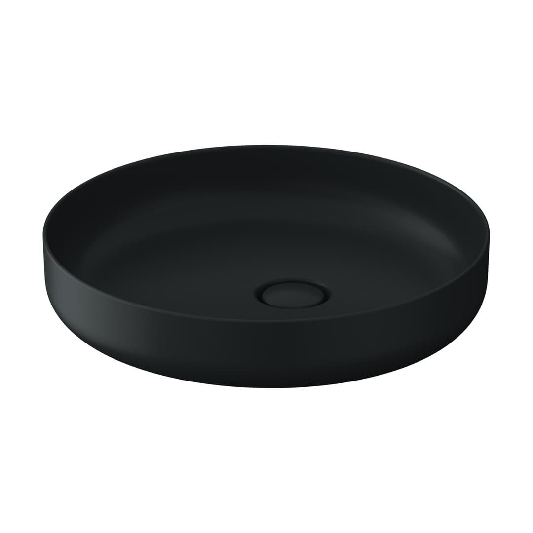 Duravit Vitrium – Νιπτήρας Επικαθήμενος – 460×460 mm, χωρίς οπή, χωρίς υπερχείλιση – Dark grey Matt (266146HE79)