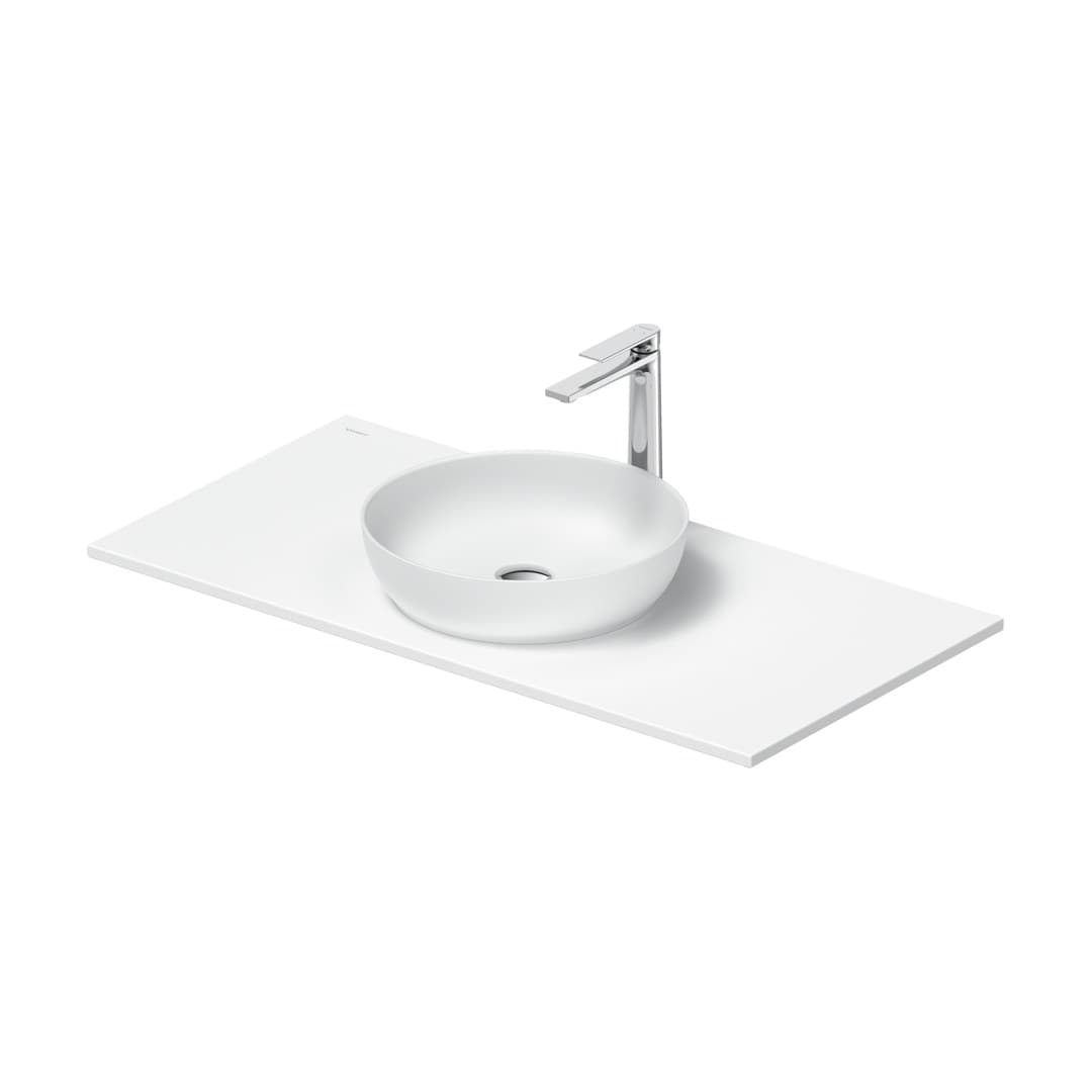Duravit Sivida – Νιπτήρας Επικαθήμενος – 1020×510 mm, χωρίς οπή, χωρίς υπερχείλιση – White Satin Matt (2680023200)