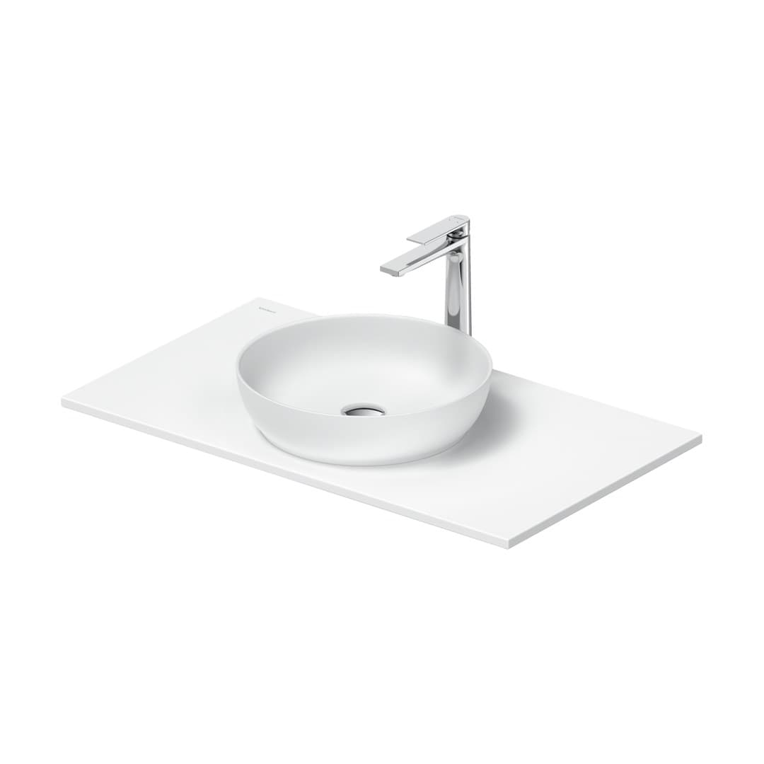 Duravit Sivida – Νιπτήρας Επικαθήμενος – 880×500 mm, χωρίς οπή, χωρίς υπερχείλιση – White Satin Matt (2680133200)