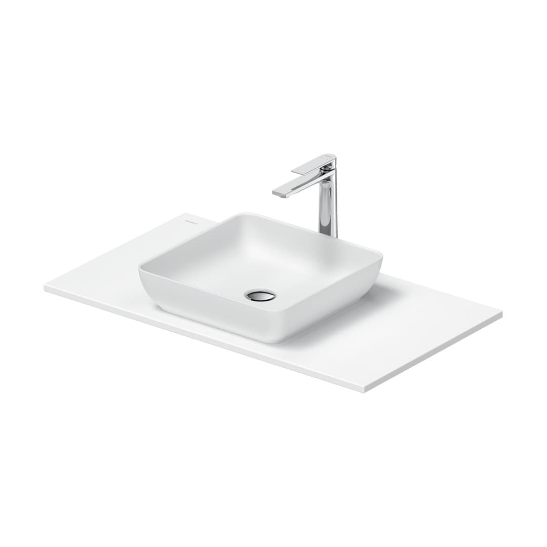 Duravit Sivida – Νιπτήρας Επικαθήμενος – 880×500 mm, χωρίς οπή, χωρίς υπερχείλιση – White Satin Matt (2680183200)