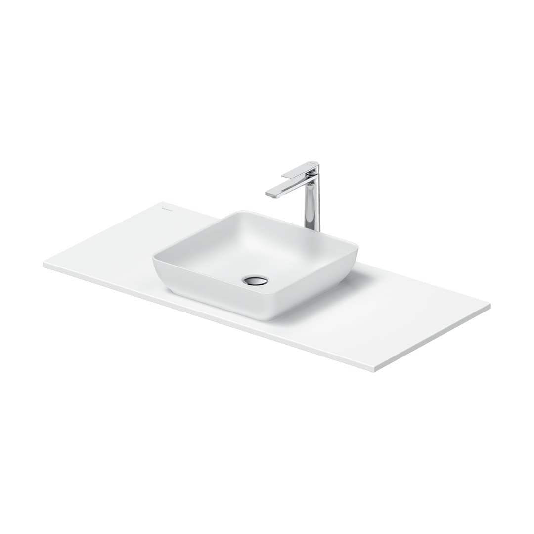 Duravit Sivida – Νιπτήρας Επικαθήμενος – 1080×500 mm, χωρίς οπή, χωρίς υπερχείλιση – White Satin Matt (2680193200)