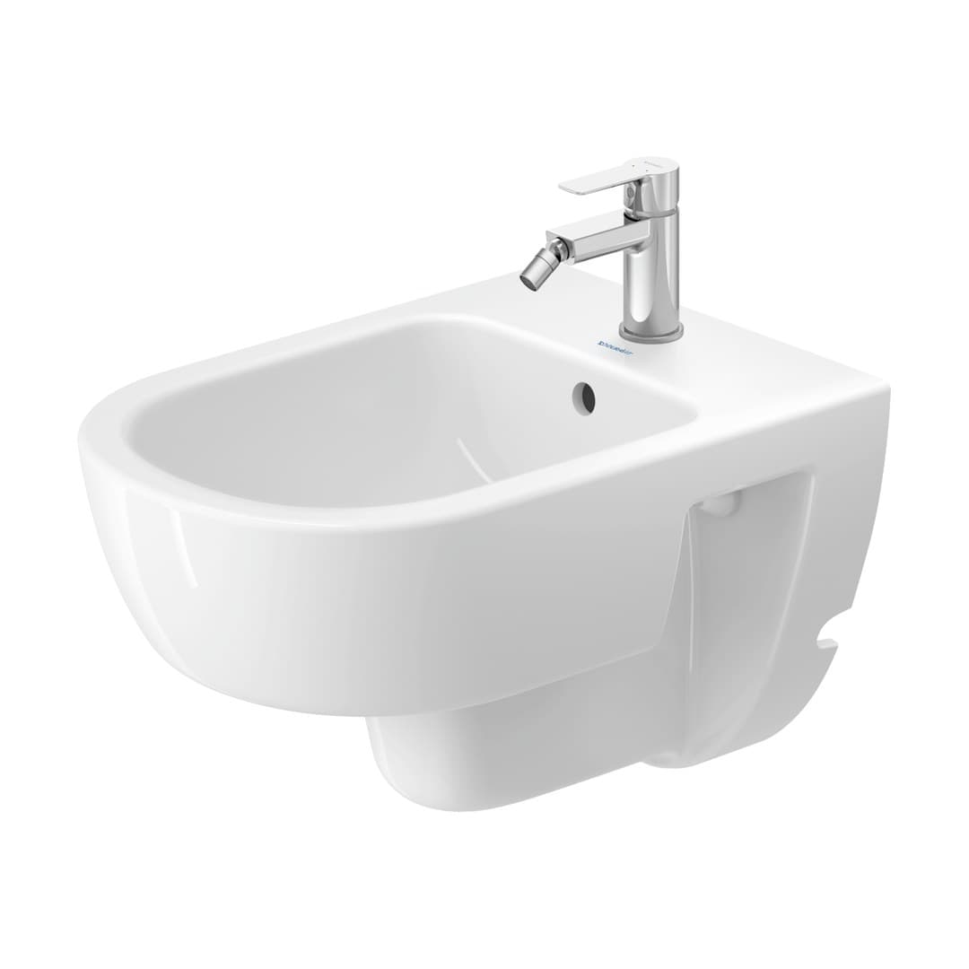 Duravit D-Code – Μπιντέ Κρεμαστό – 370×540 mm – White High Gloss (27231500002)