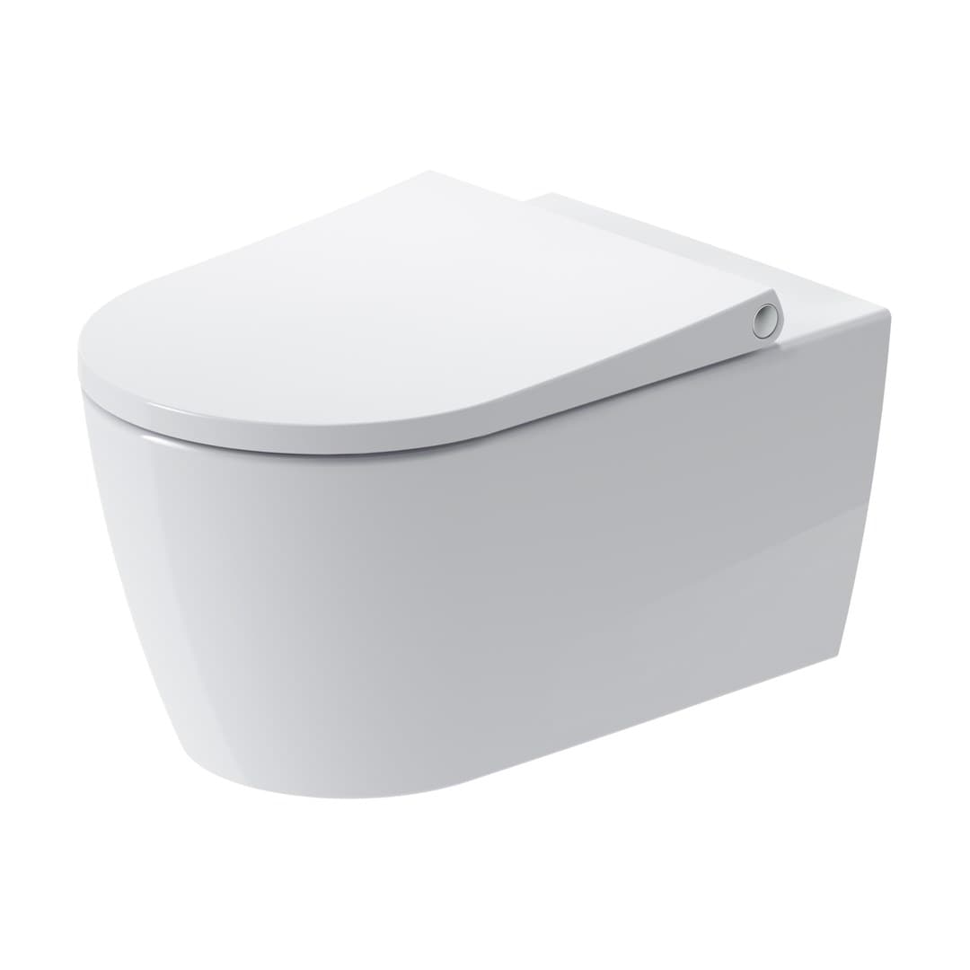 Duravit Bento Starck Box – Λεκάνη Κρεμαστή – 370×570 mm, HygieneFlush, σετ με κάθισμα – White High Gloss, HygieneGlaze (45930920A1)
