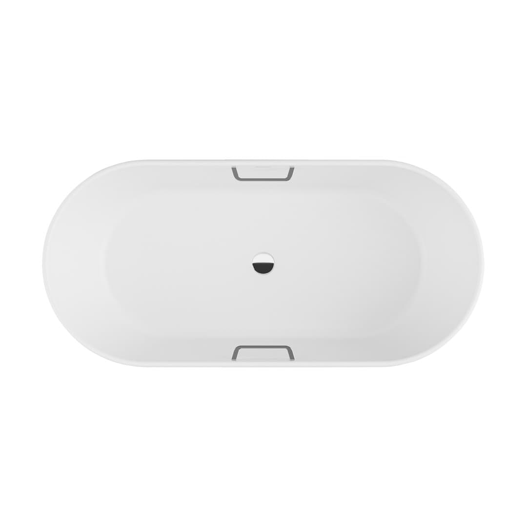 Duravit Trento – Μπανιέρα – 1600×700 mm, ελεύθερη, με ποδιά – White Matt (700629000010060)