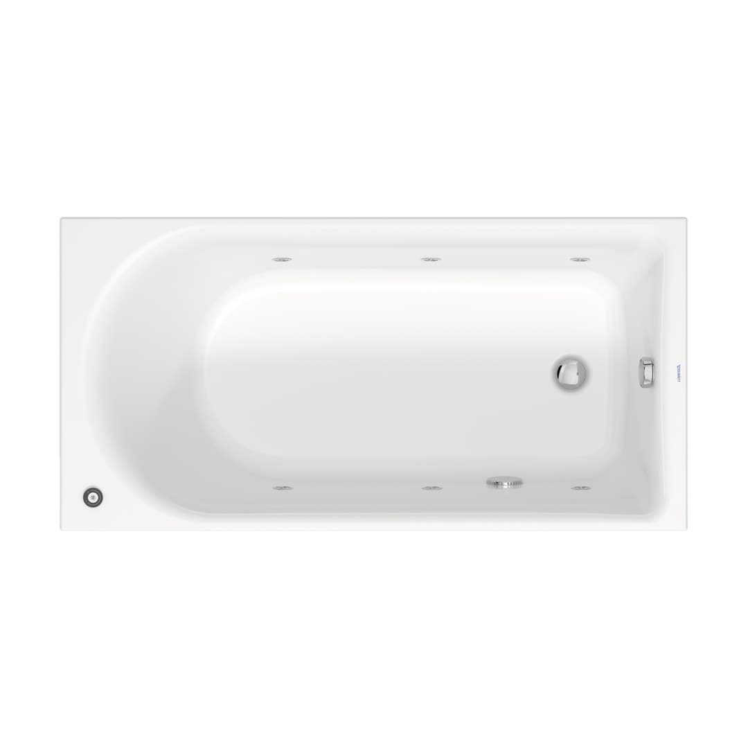 Duravit D-Neo – Μπανιέρα – 1500×750 mm, εντοιχιζόμενη, υδρομασάζ Jet Project – White Glossy (760471000JP1000)