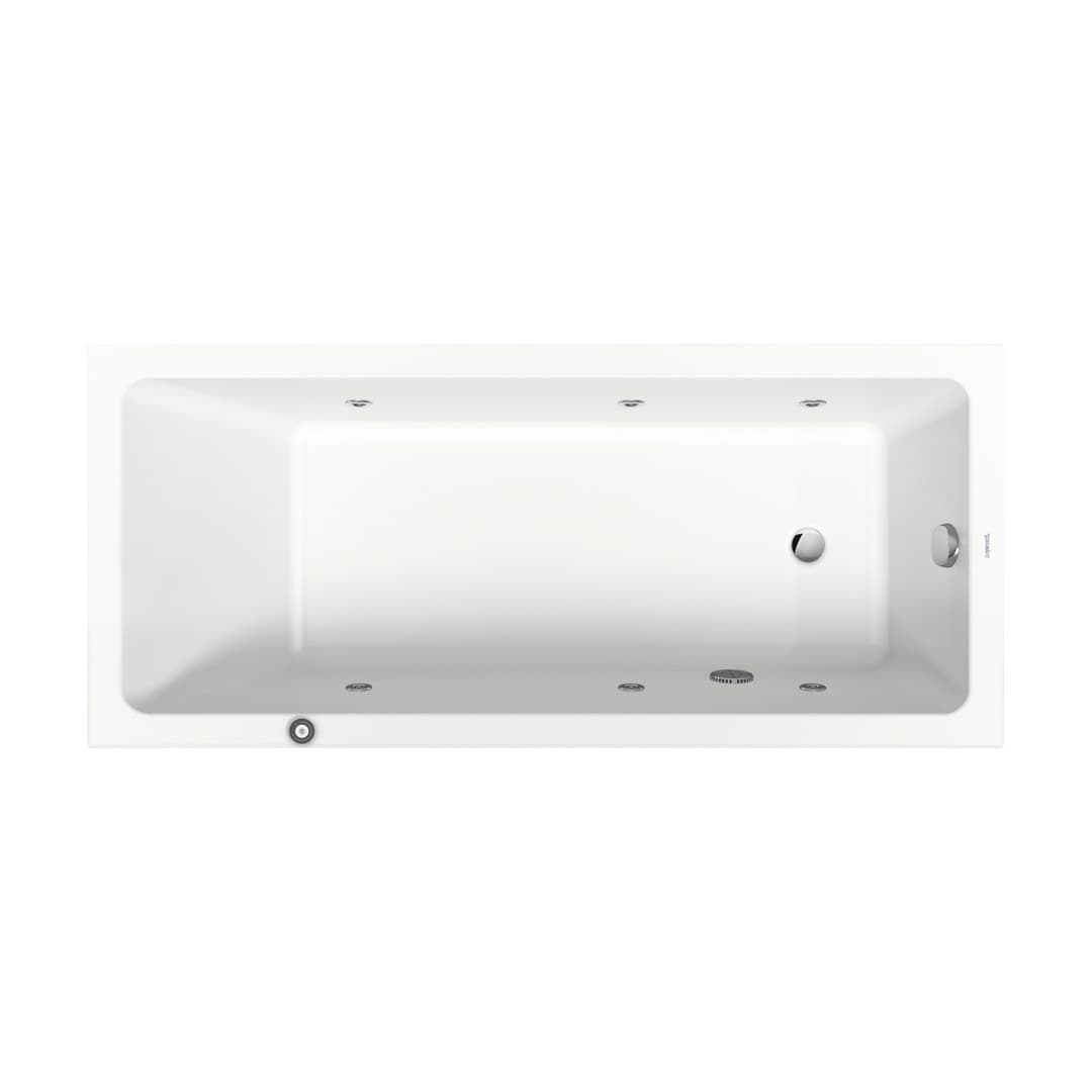 Duravit No.1 – Μπανιέρα – 1700×750 mm, εντοιχιζόμενη, υδρομασάζ Jet Project – White Glossy (760490000JP1000)