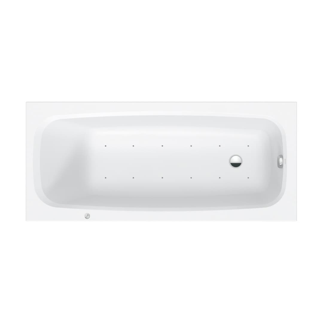 Duravit Aurena – Μπανιέρα – 1700×750 mm, εντοιχιζόμενη, υδρομασάζ Air-System – White Matt (760548BA0AS0000)