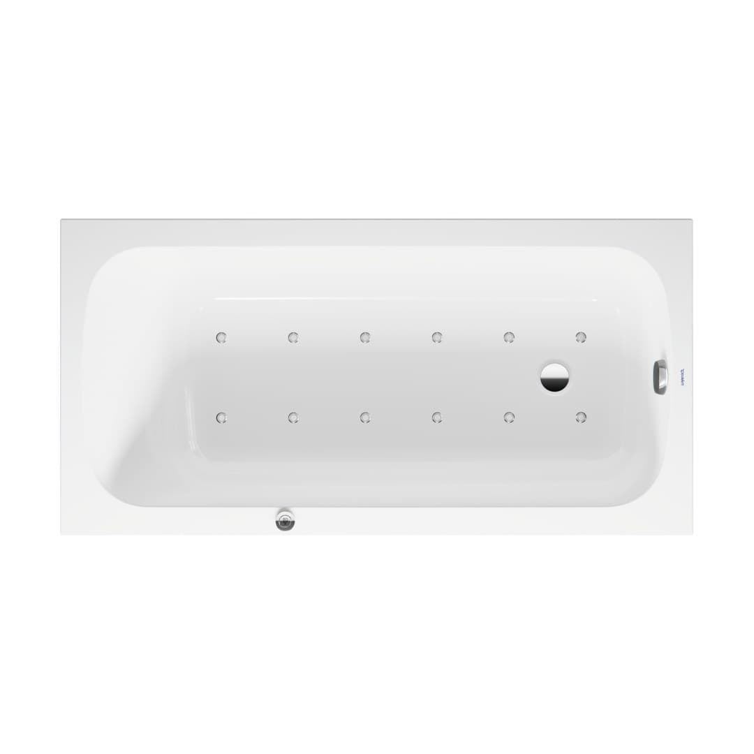Duravit Collection One – Μπανιέρα – 1500×750 mm, εντοιχιζόμενη, υδρομασάζ Air-System – White Glossy (760609000AS0000)