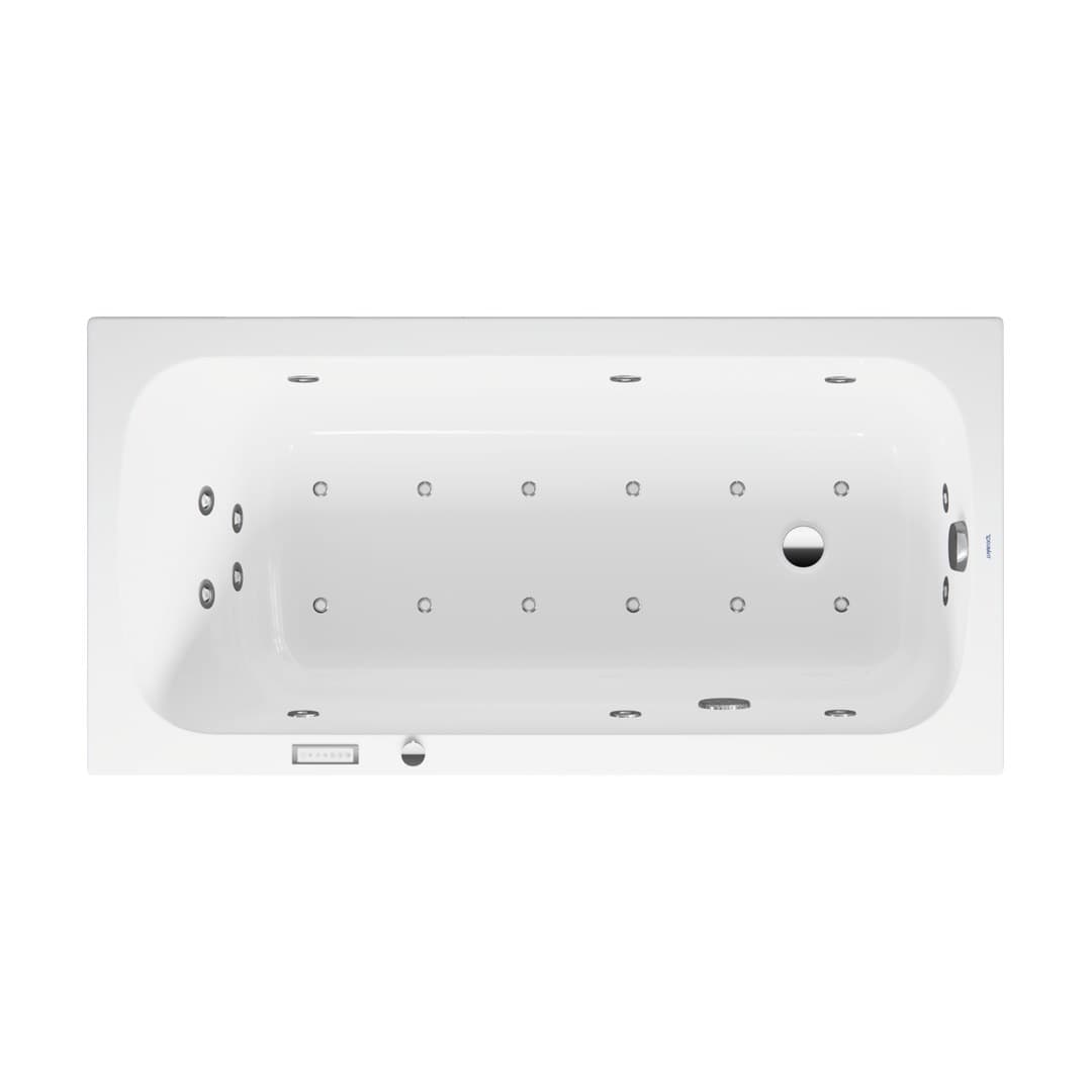 Duravit Collection One – Μπανιέρα – 1500×750 mm, εντοιχιζόμενη, υδρομασάζ Combi-System E – White Glossy (760609000CE1000)
