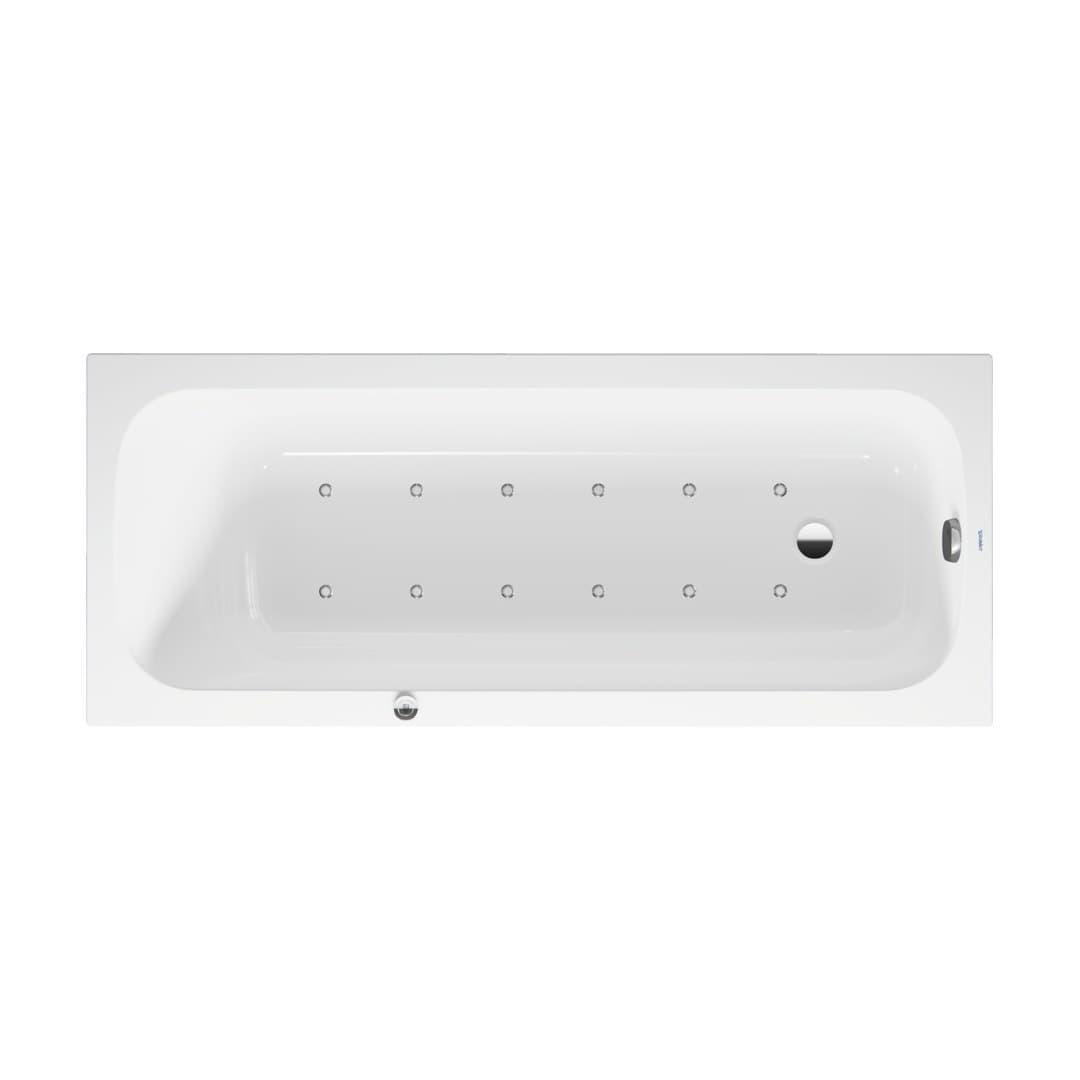 Duravit Collection One – Μπανιέρα – 1700×700 mm, εντοιχιζόμενη, υδρομασάζ Air-System – White Glossy (760611000AS0000)