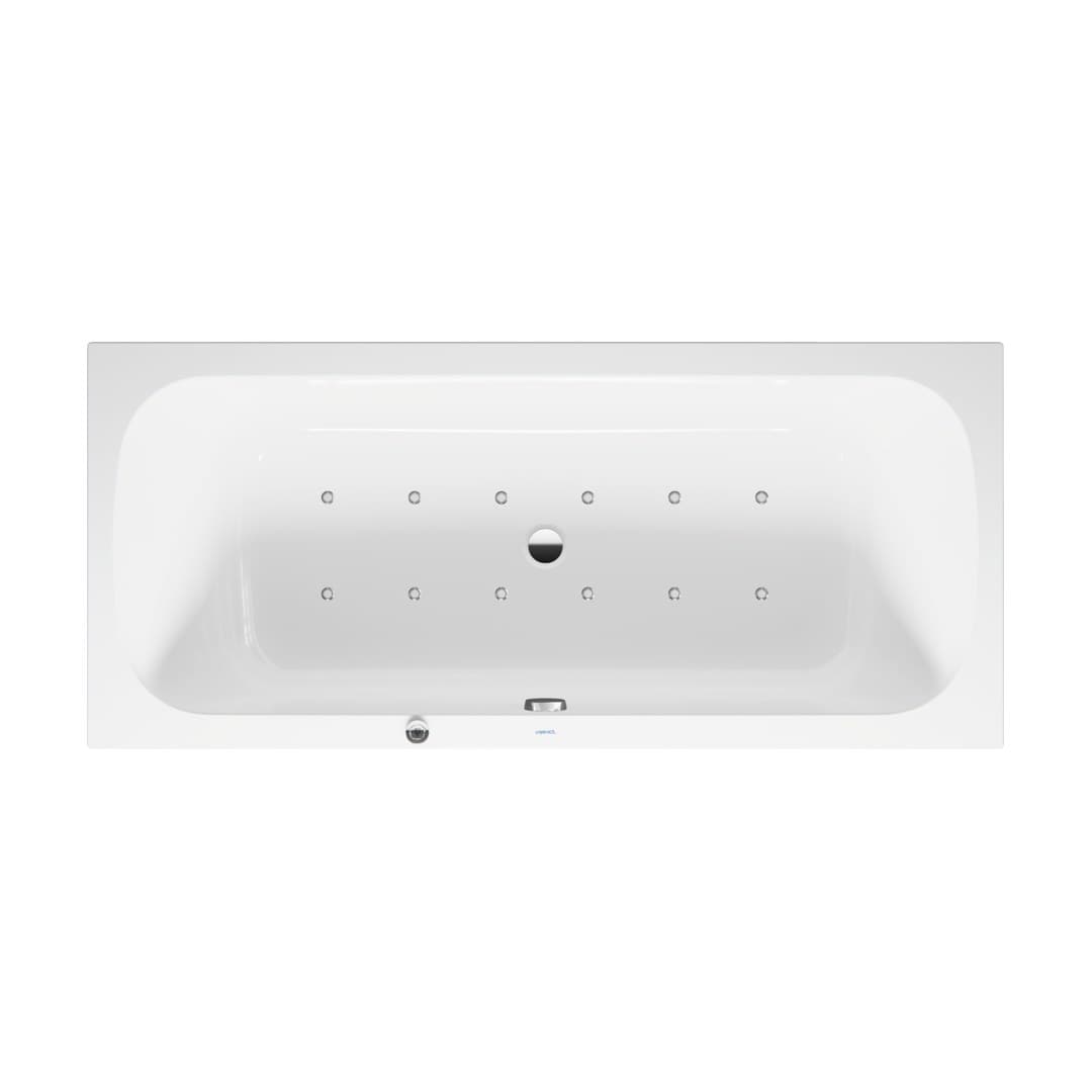 Duravit Collection One – Μπανιέρα – 1800×800 mm, εντοιχιζόμενη, υδρομασάζ Air-System, 2 πλάτες – White Glossy (760614000AS0000)