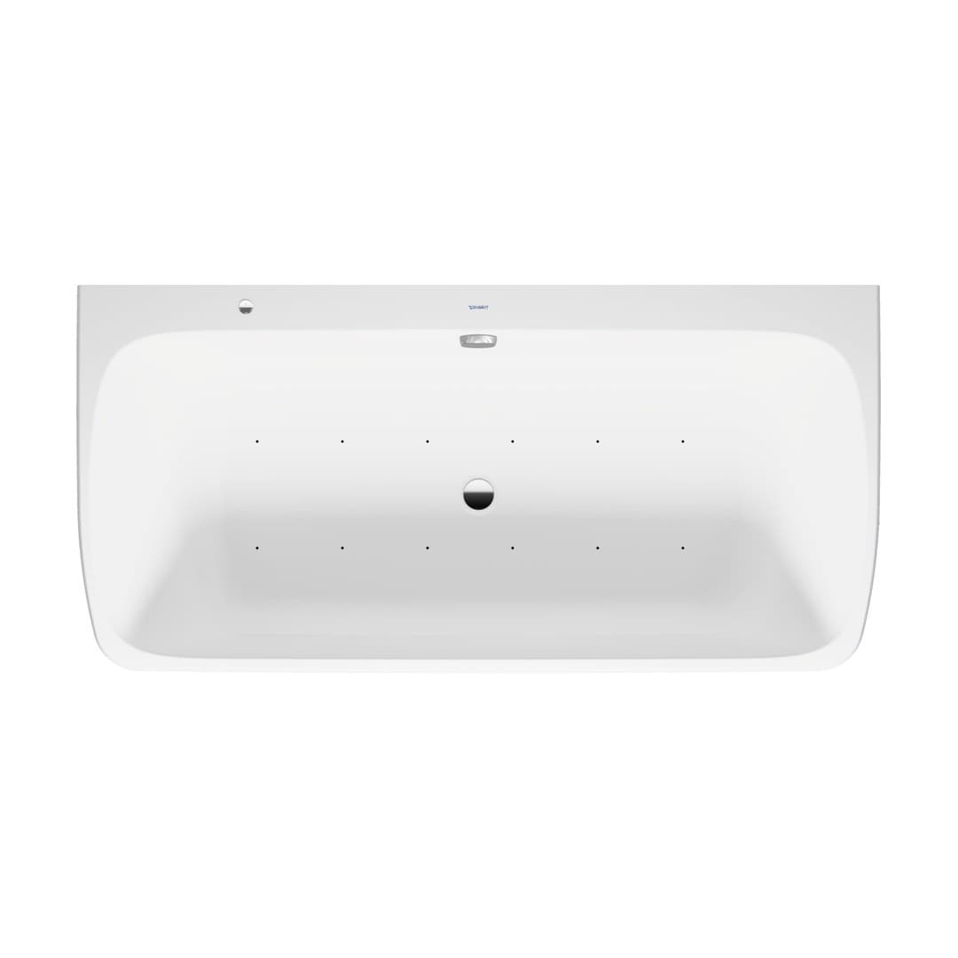 Duravit Collection One – Μπανιέρα – 1800×870 mm, back-to-wall, υδρομασάζ Air-System, με ποδιά – White Matt (760615000AS0000)