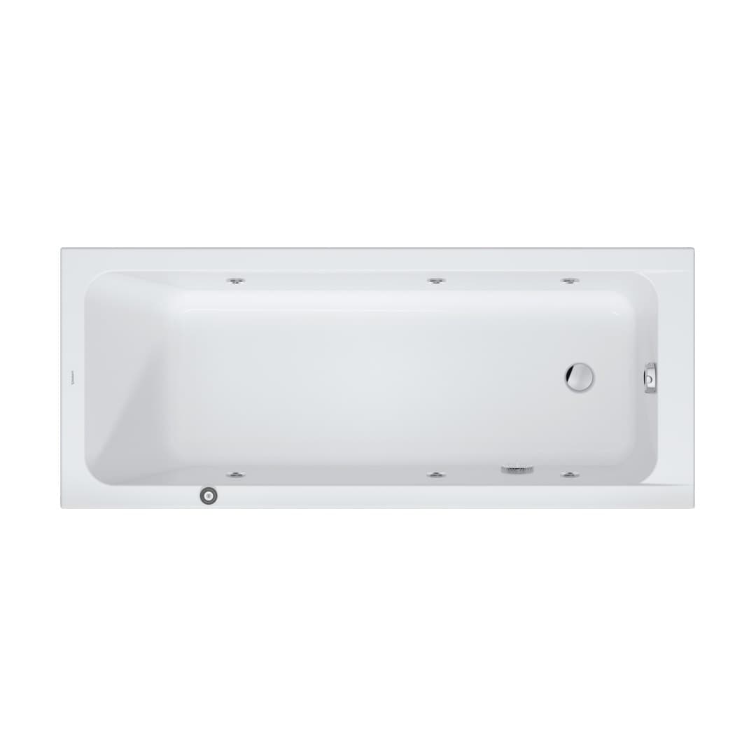 Duravit D-Code – Μπανιέρα – 1700×700 mm, εντοιχιζόμενη, υδρομασάζ Jet Project – White High Gloss (760670000JP1000)
