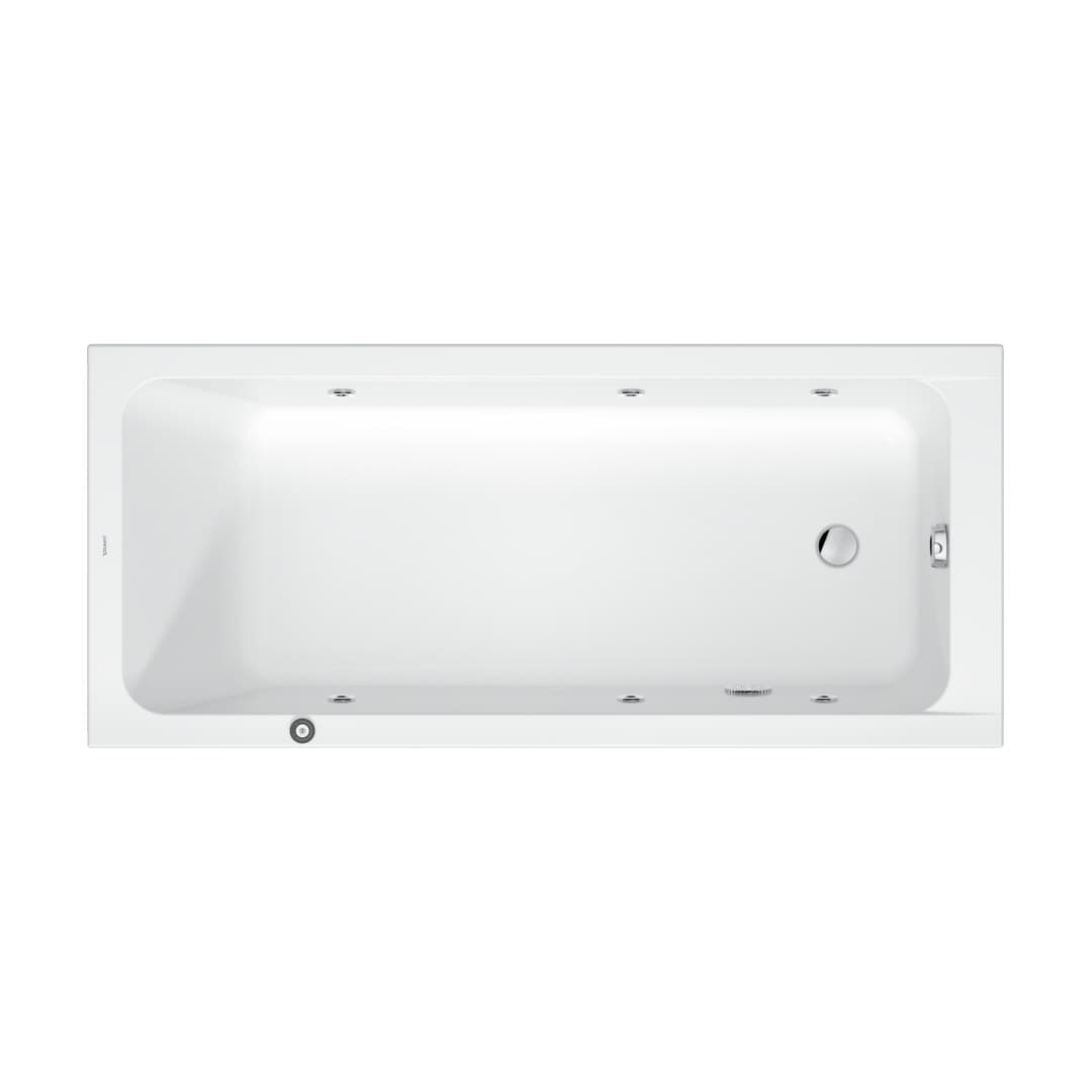 Duravit D-Code – Μπανιέρα – 1700×750 mm, εντοιχιζόμενη, υδρομασάζ Jet Project – White High Gloss (760671000JP1000)