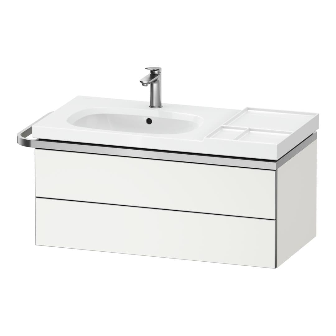 Duravit Aurena – Έπιπλο Νιπτήρα – 984 mm, 2 συρτάρια, νιπτήρας αριστερά – White Super Matt, Decor (AU4566084840000)