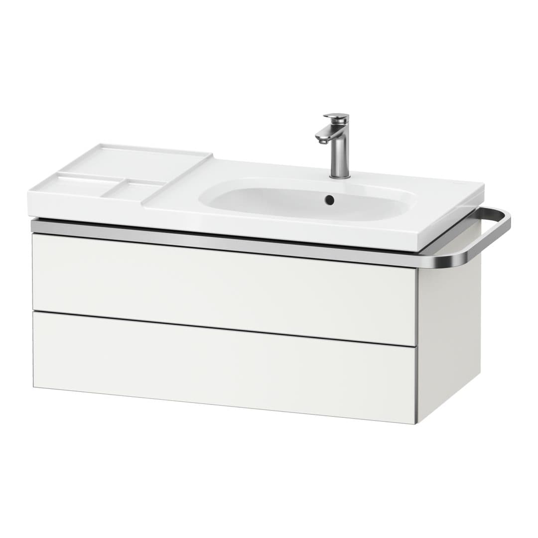 Duravit Aurena – Έπιπλο Νιπτήρα – 984 mm, 2 συρτάρια, νιπτήρας δεξιά – White Super Matt, Decor (AU4567084840000)