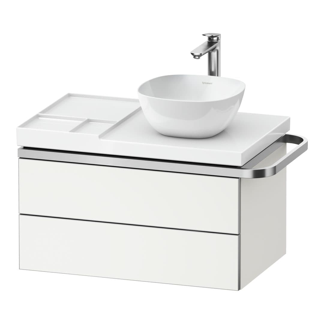 Duravit Aurena – Έπιπλο Νιπτήρα – 784 mm, 2 συρτάρια, νιπτήρας δεξιά, μοντέλο AU4569 – White Super Matt, Decor (AU4569084840000)