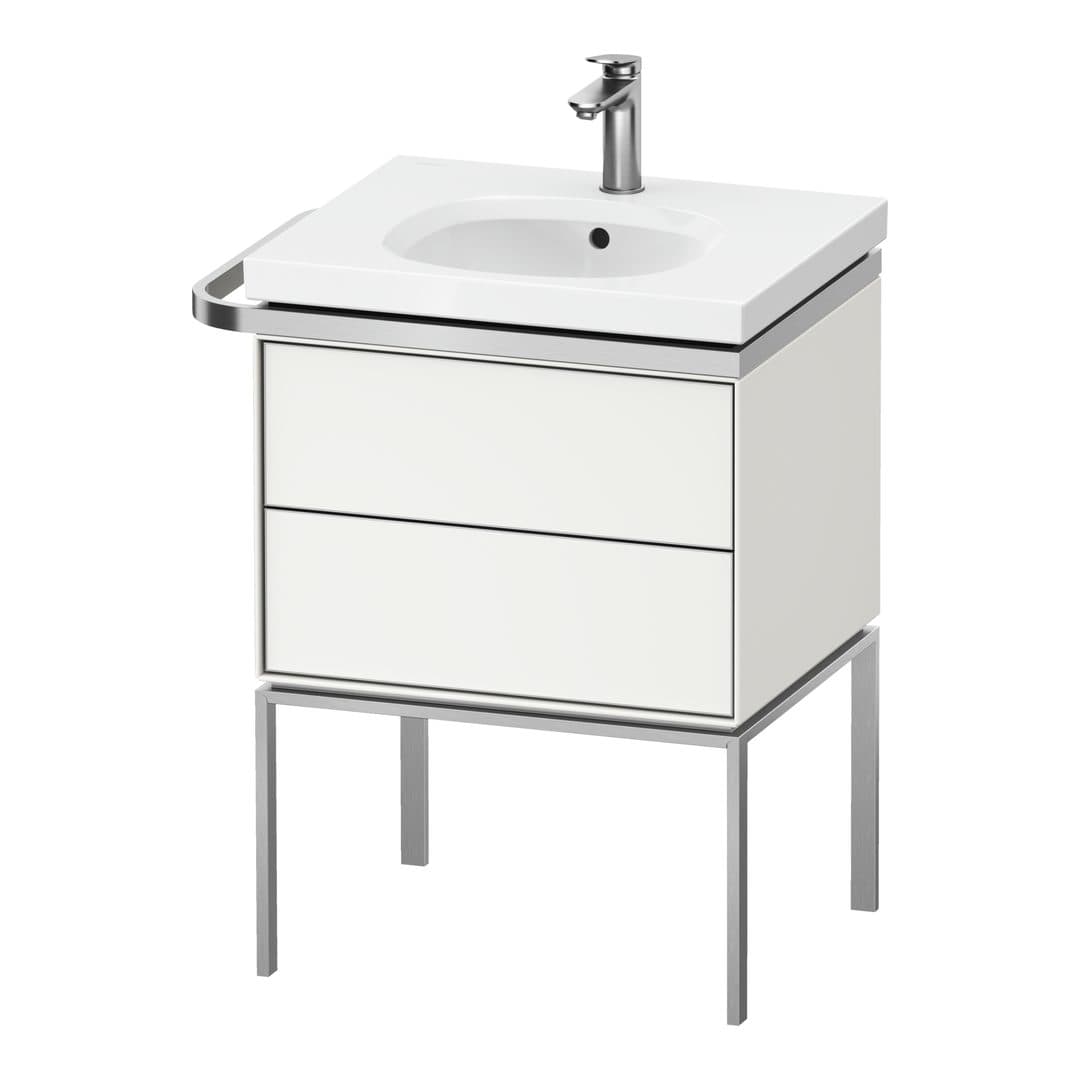 Duravit Aurena – Έπιπλο Νιπτήρα – 584 mm, 2 συρτάρια, νιπτήρας κέντρο, μοντέλο AU4570 – White Satin Matt, Lacquer (AU4570036360000)