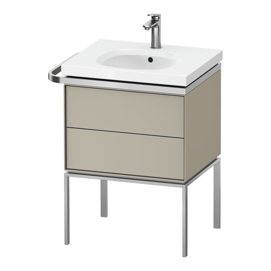 Duravit Aurena – Έπιπλο Νιπτήρα – 584 mm, 2 συρτάρια, νιπτήρας κέντρο, μοντέλο AU4570 – Taupe Satin Matt, Lacquer (AU4570060600000)