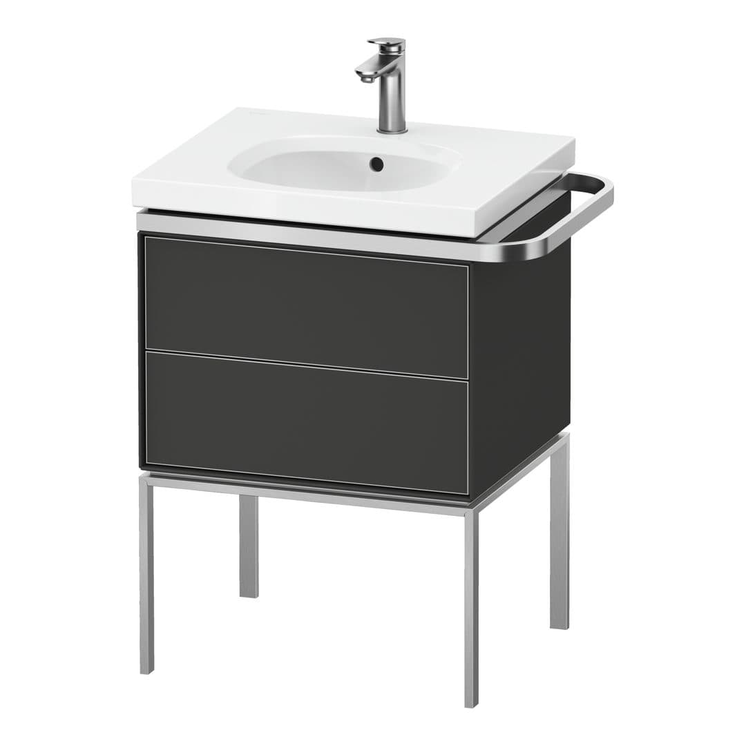 Duravit Aurena – Έπιπλο Νιπτήρα – 584 mm, 2 συρτάρια, νιπτήρας κέντρο, μοντέλο AU4571 – Graphite Satin Matt, Lacquer (AU4571058580000)