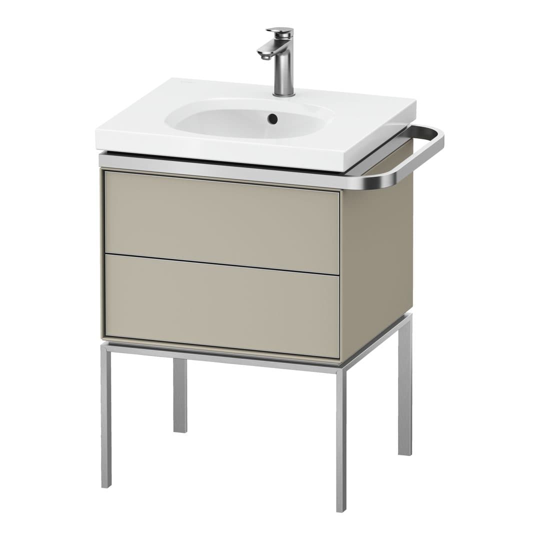 Duravit Aurena – Έπιπλο Νιπτήρα – 584 mm, 2 συρτάρια, νιπτήρας κέντρο, μοντέλο AU4571 – Taupe Satin Matt, Lacquer (AU4571060600000)