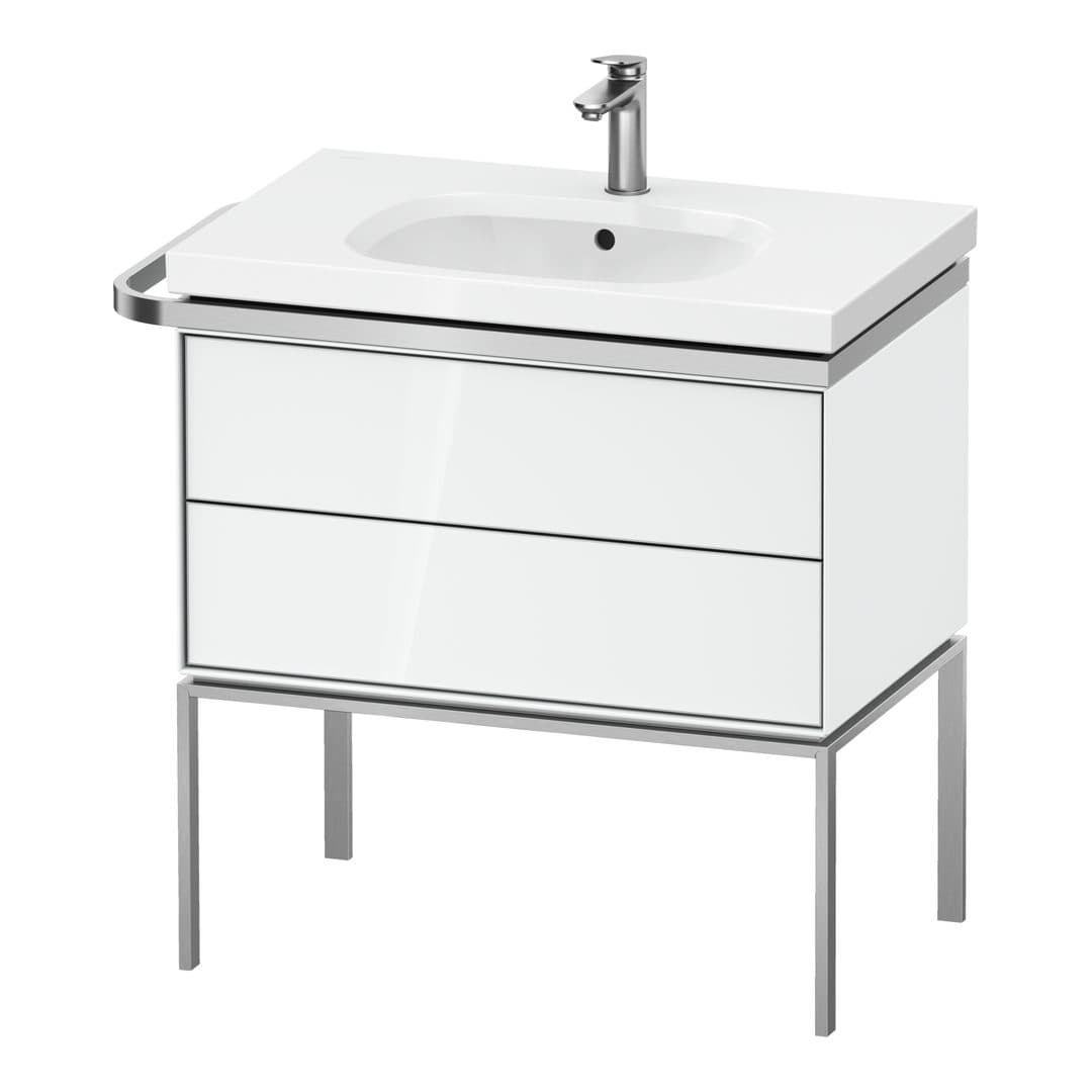 Duravit Aurena – Έπιπλο Νιπτήρα – 784 mm, 2 συρτάρια, νιπτήρας κέντρο, μοντέλο AU4572 – White High Gloss, Lacquer (AU4572085850000)