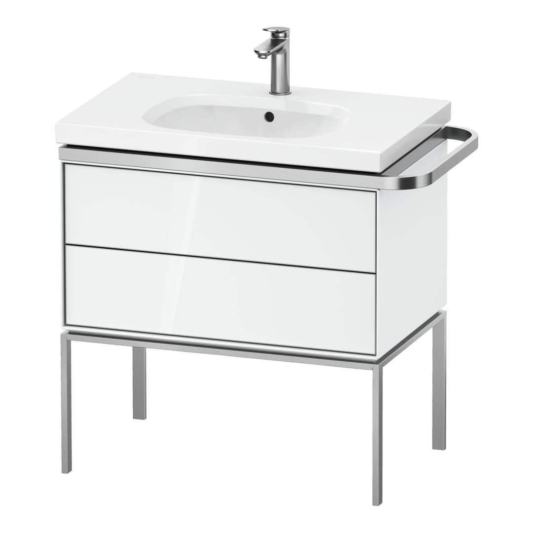 Duravit Aurena – Έπιπλο Νιπτήρα – 784 mm, 2 συρτάρια, νιπτήρας κέντρο, μοντέλο AU4573 – White High Gloss, Lacquer (AU4573085850000)