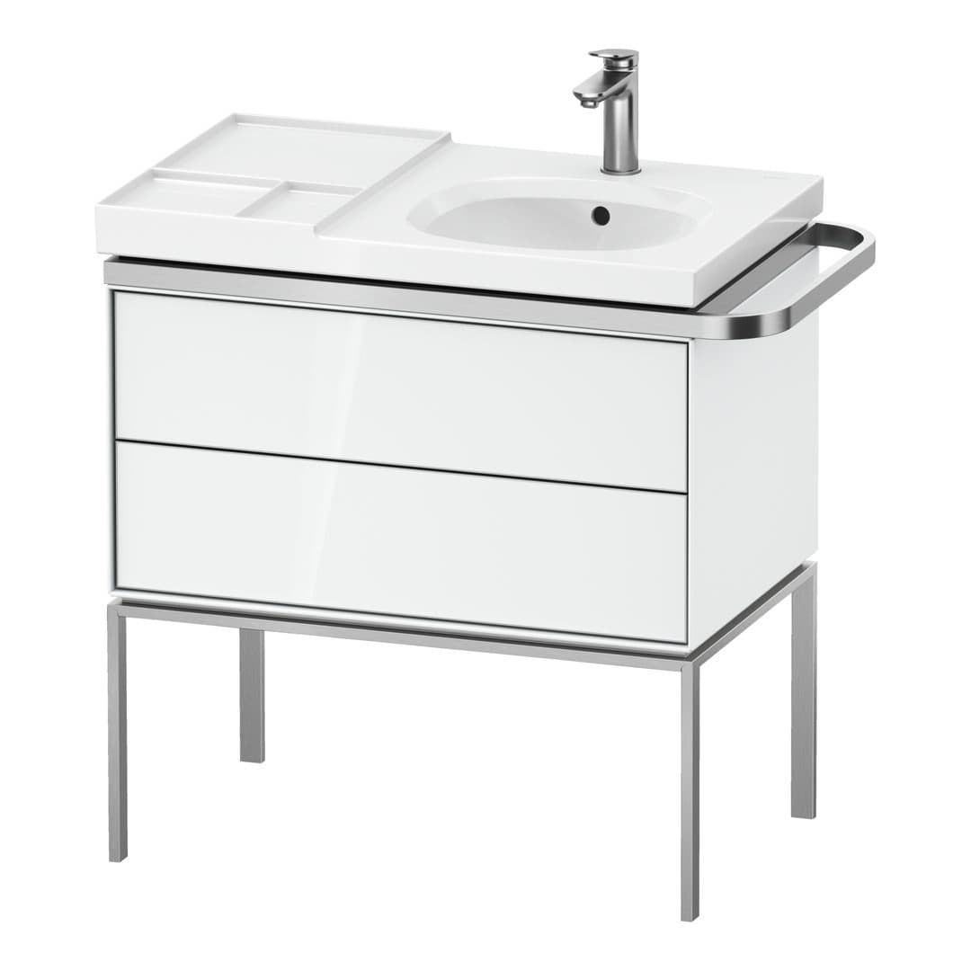 Duravit Aurena – Έπιπλο Νιπτήρα – 784 mm, 2 συρτάρια, νιπτήρας δεξιά, 784 x 492 x 802 mm – White High Gloss, Lacquer (AU4575085850000)
