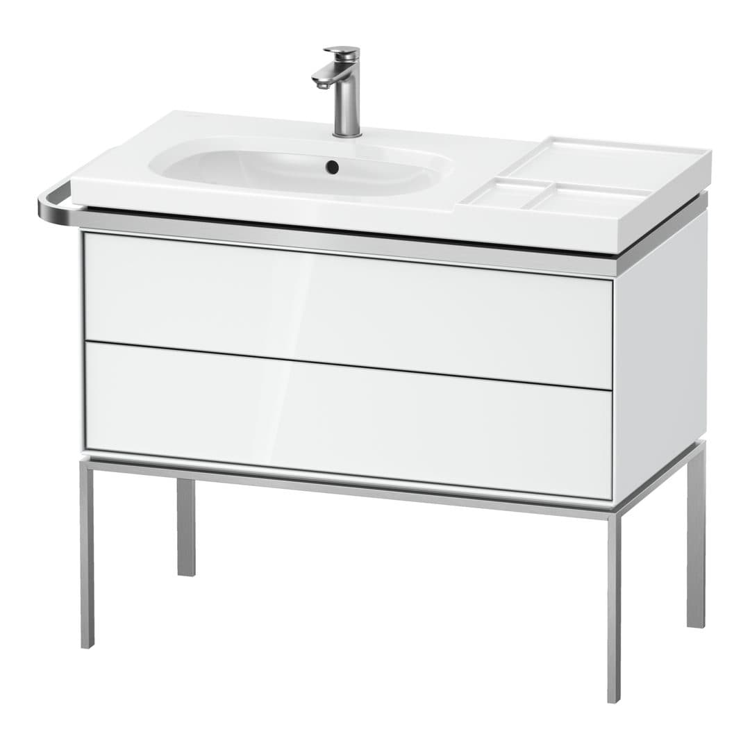 Duravit Aurena – Έπιπλο Νιπτήρα – 984 mm, 2 συρτάρια, νιπτήρας αριστερά – White High Gloss, Lacquer (AU4576085850000)