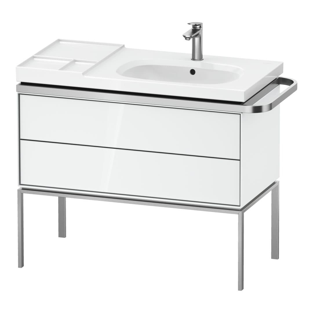 Duravit Aurena – Έπιπλο Νιπτήρα – 984 mm, 2 συρτάρια, νιπτήρας δεξιά – White High Gloss, Lacquer (AU4577085850000)